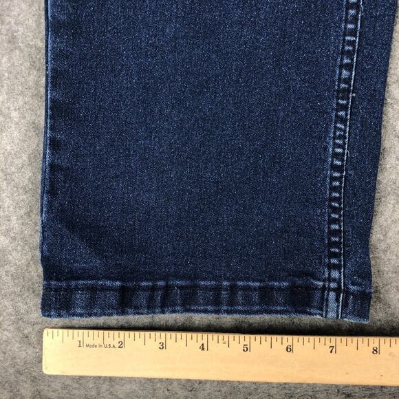 The Perfect Jean NYC Mens 40x38 Blue Slim Fit Dark Wash Mid Rise Stretch Denim - Picture 10 of 11